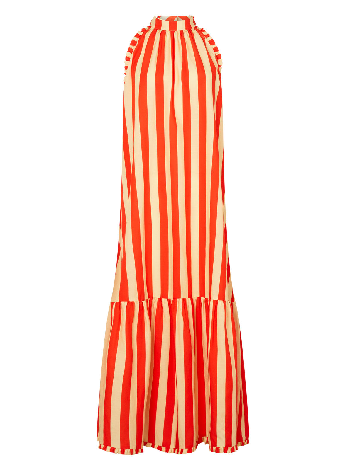 Lulu Striped Halterneck Maxi Dress