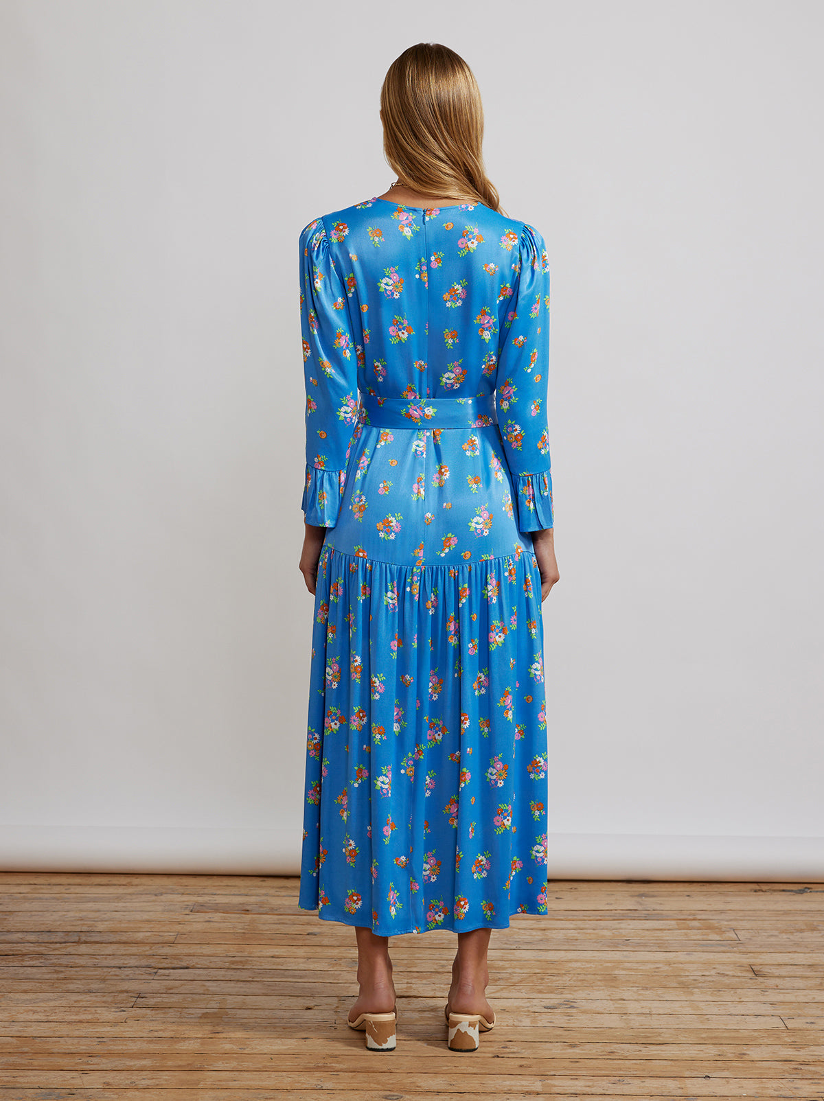 Luna Blue Daisy Midi Dress By KITRI Studio