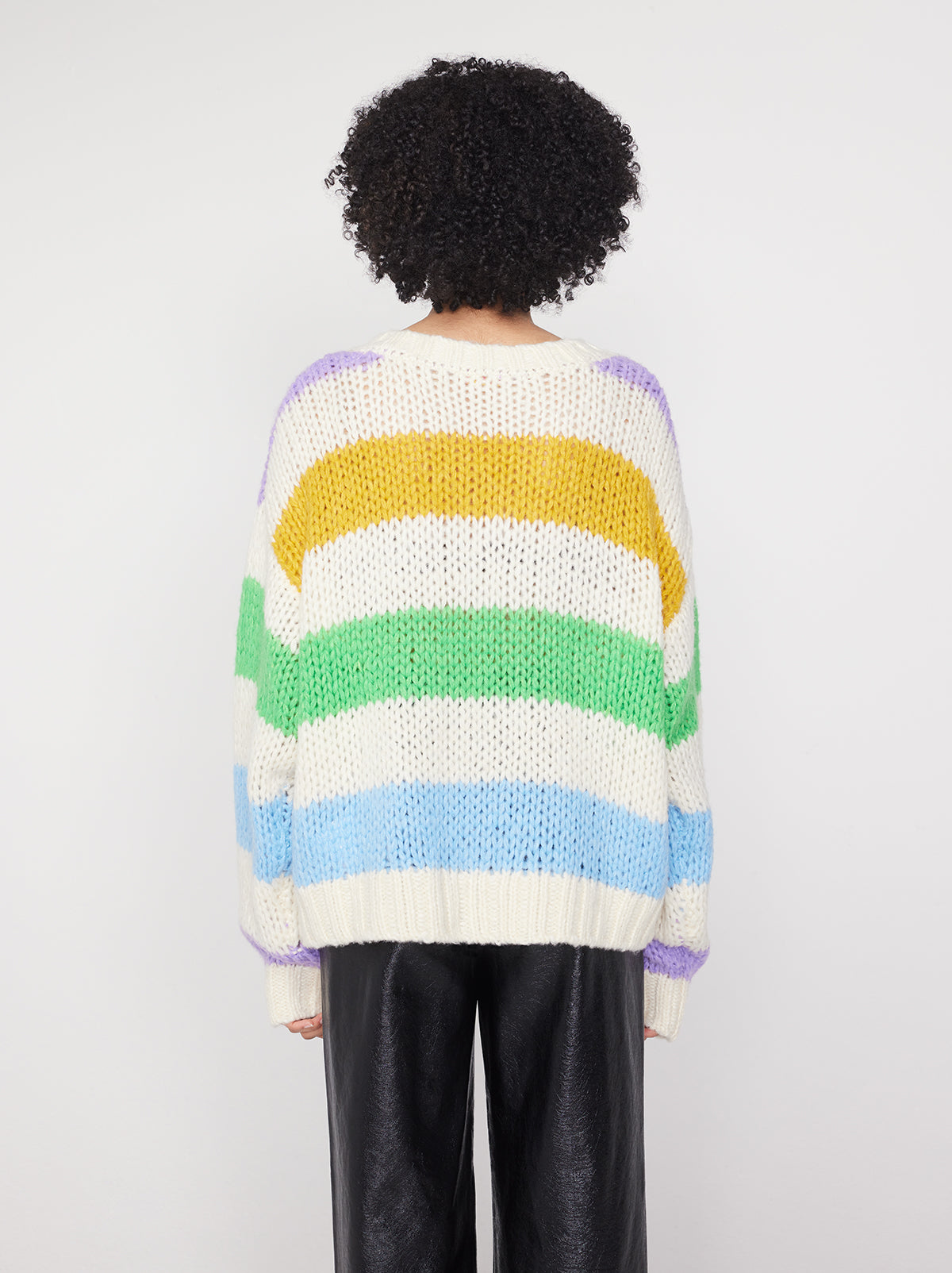 Madeline Multi Stripe Sweater By KITRI Studio