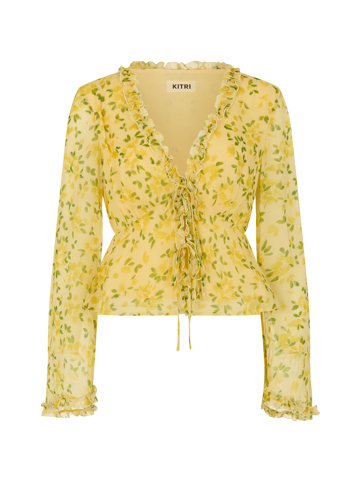 Marcia Butter Petal Print Top By KITRI Studio