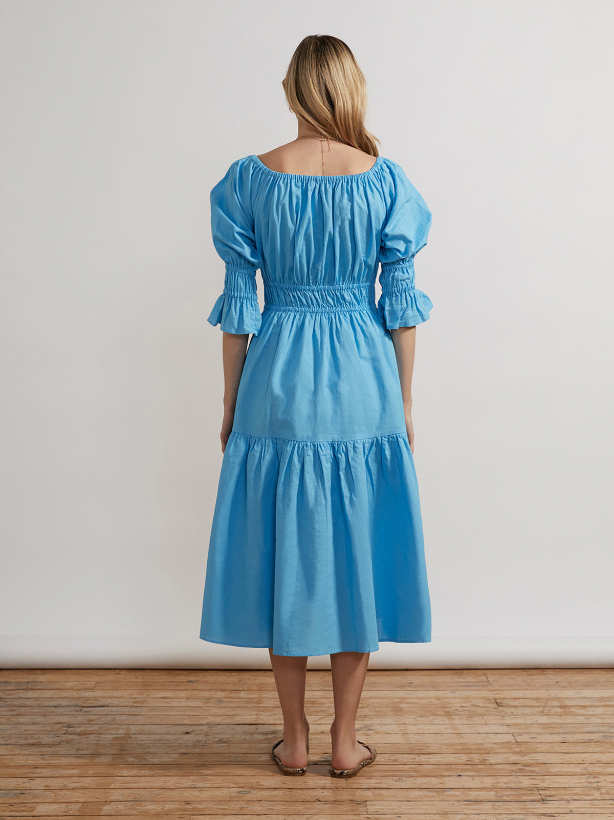 Margot Azure Blue Midi Dress By KITRI Studio