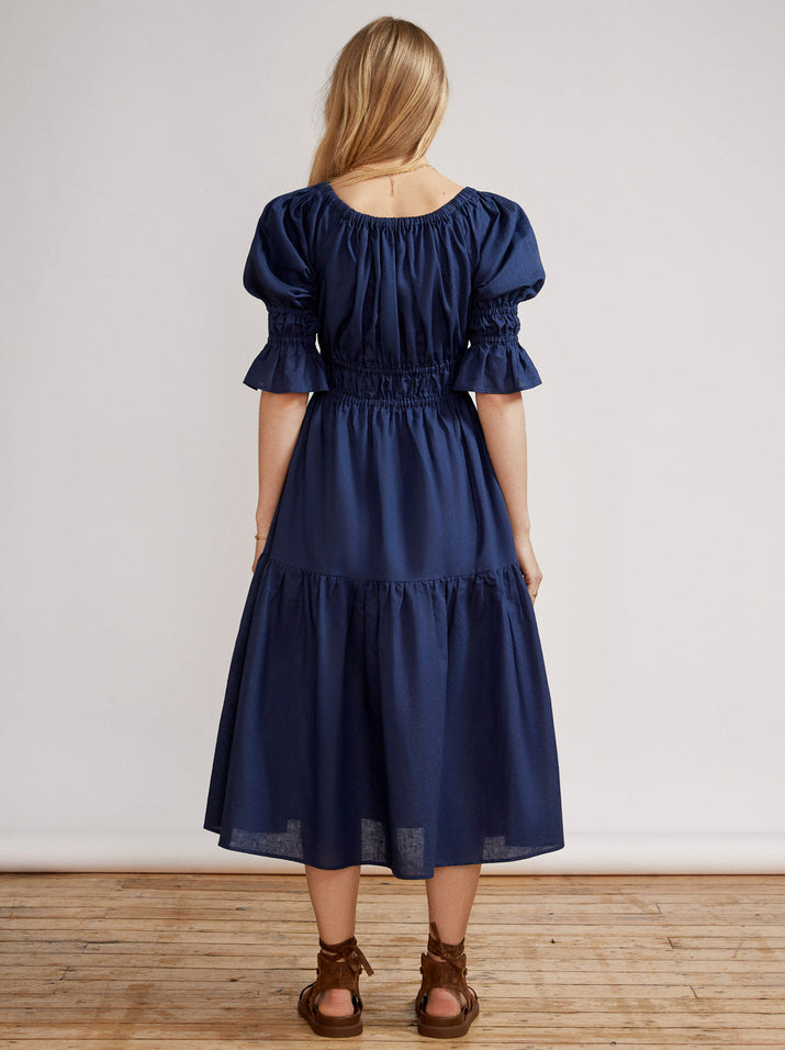 Margot Navy Midi Dress | KITRI Studio