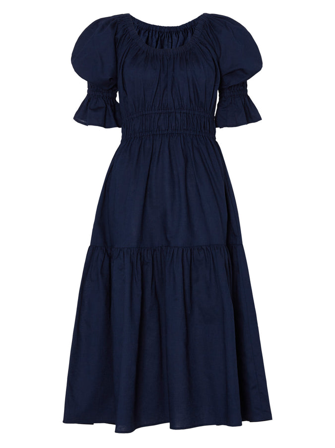 Margot Navy Midi Dress | KITRI Studio