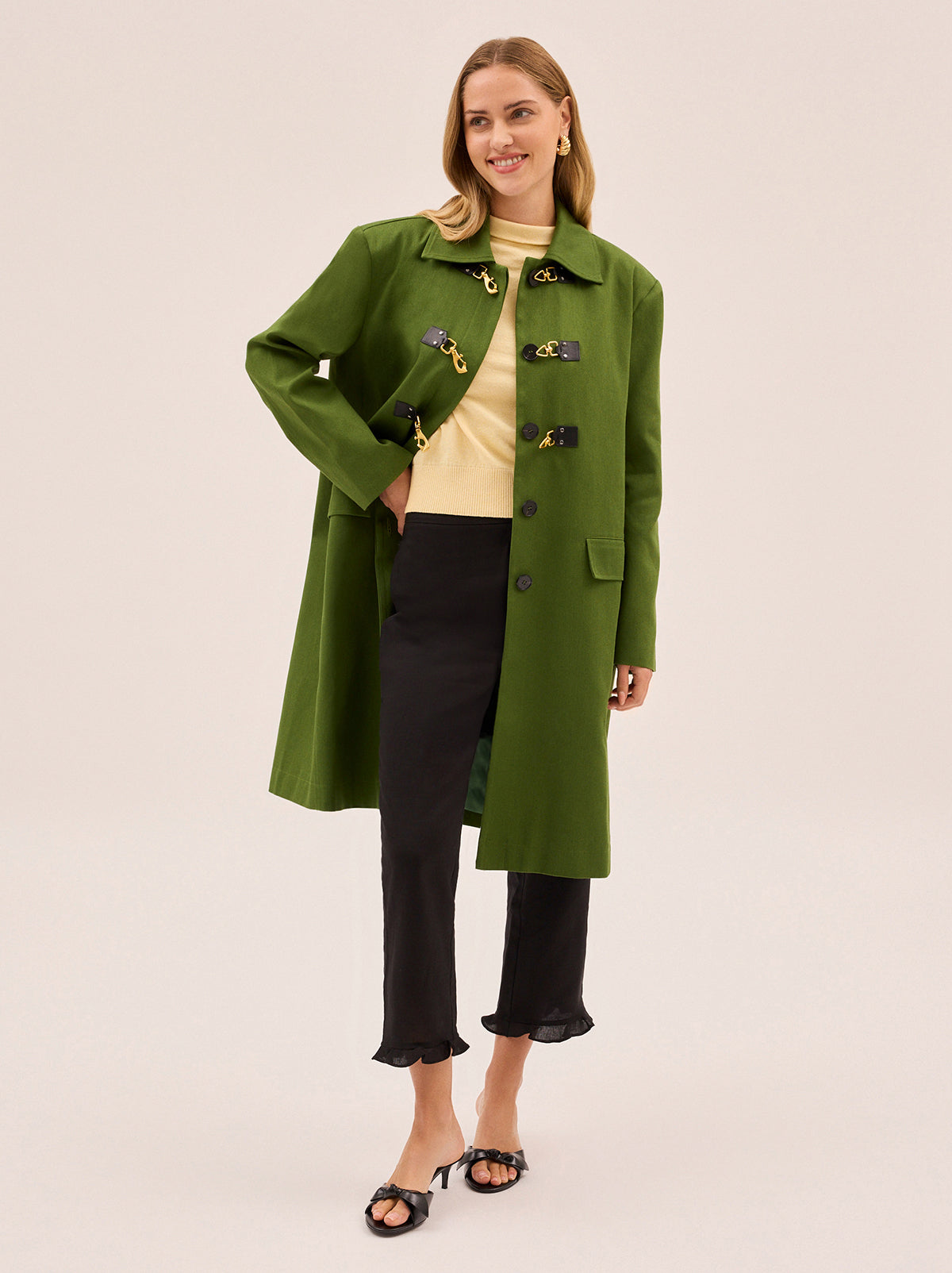 Marianne Green Car Coat By KITRI Studio