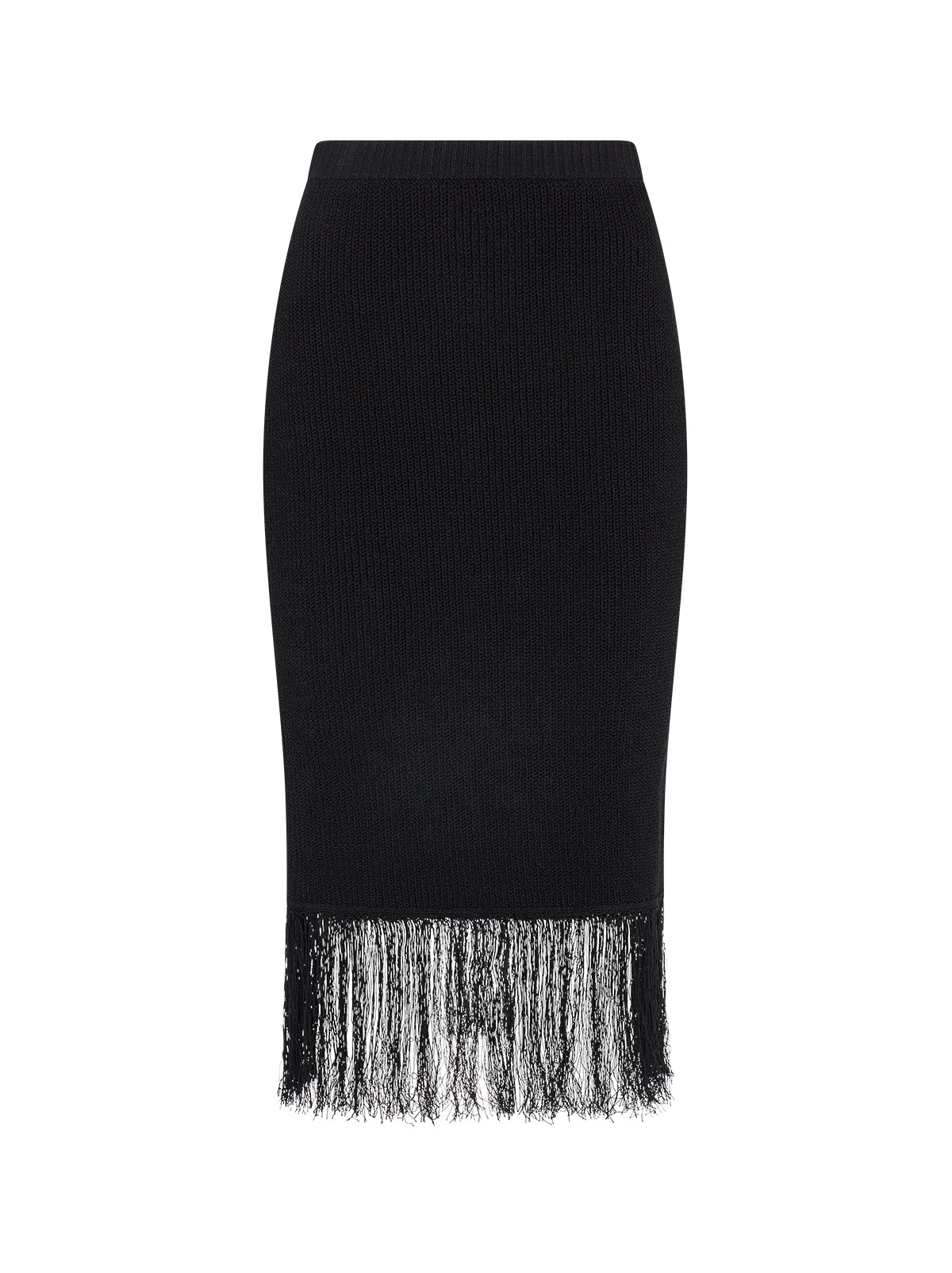 Marielle Black Knit Skirt By KITRI Studio