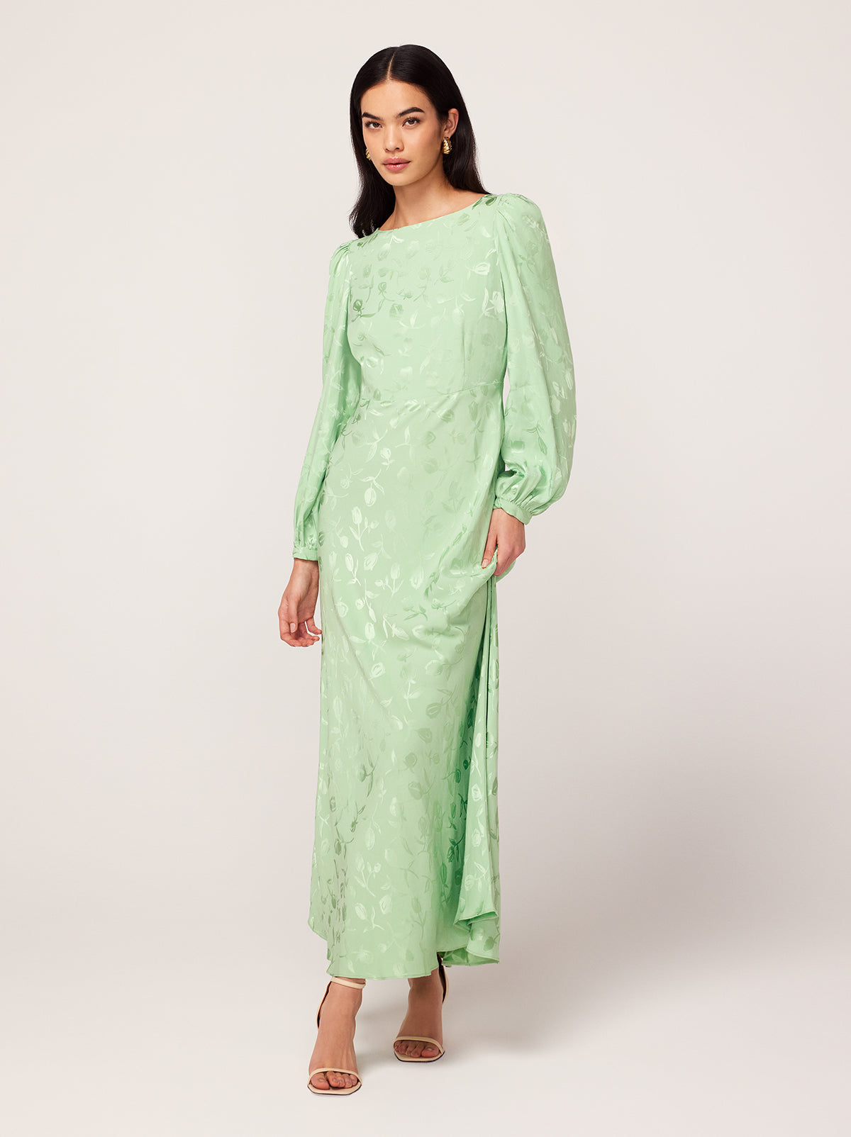 Pistachio maxi clearance dress