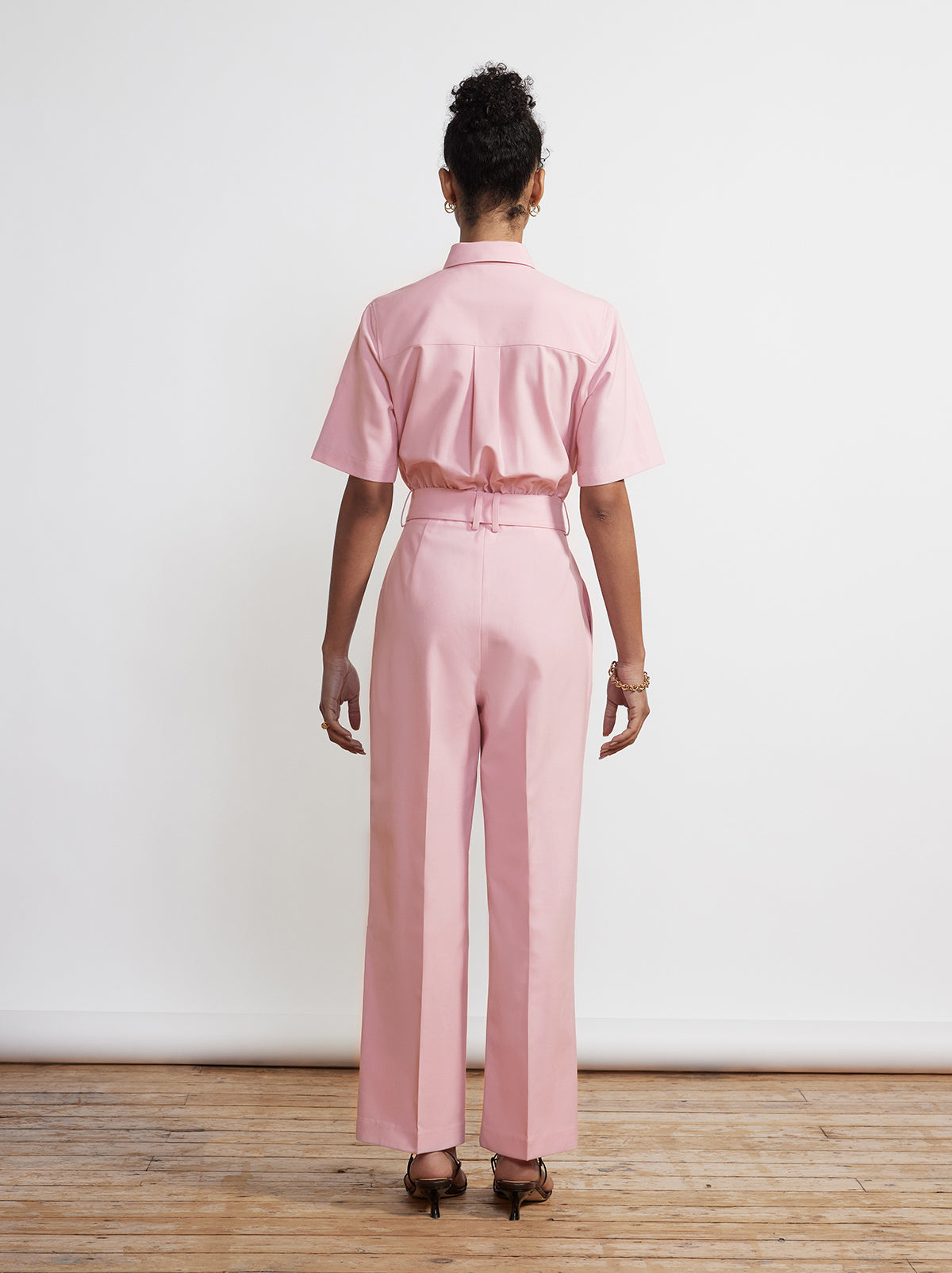 Mika Pink Tailored Jumpsuit By KITRI Studio