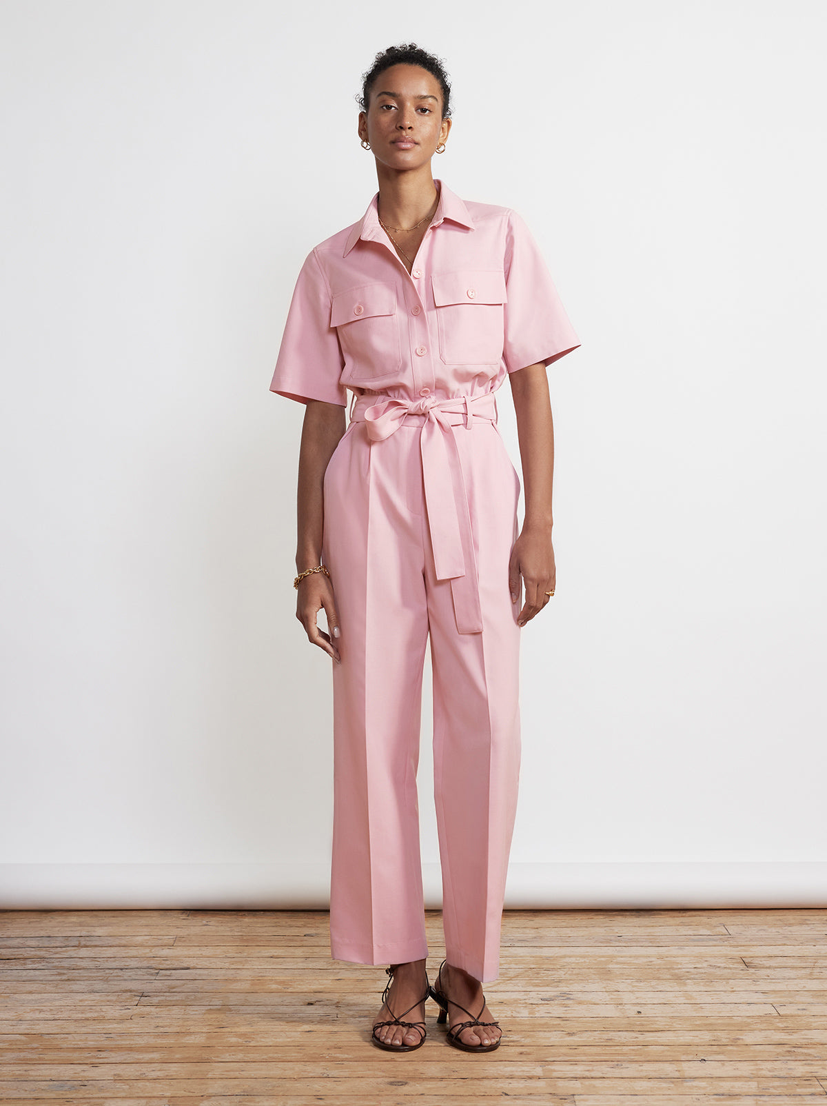 Mika Pink Tailored Jumpsuit By KITRI Studio