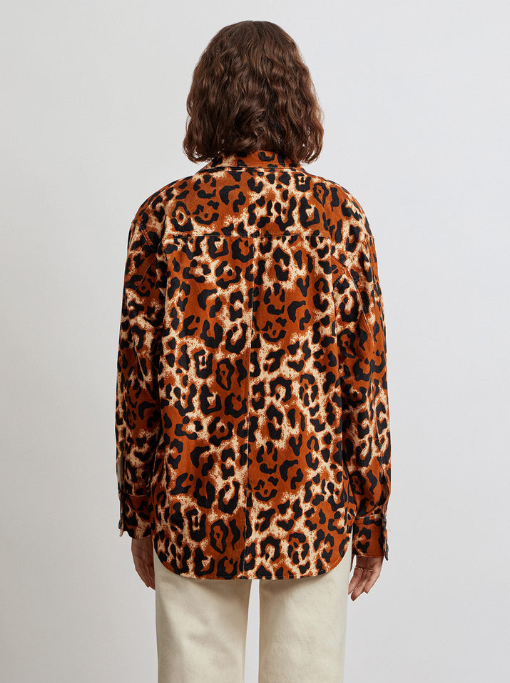 Studio leopard sale print jacket