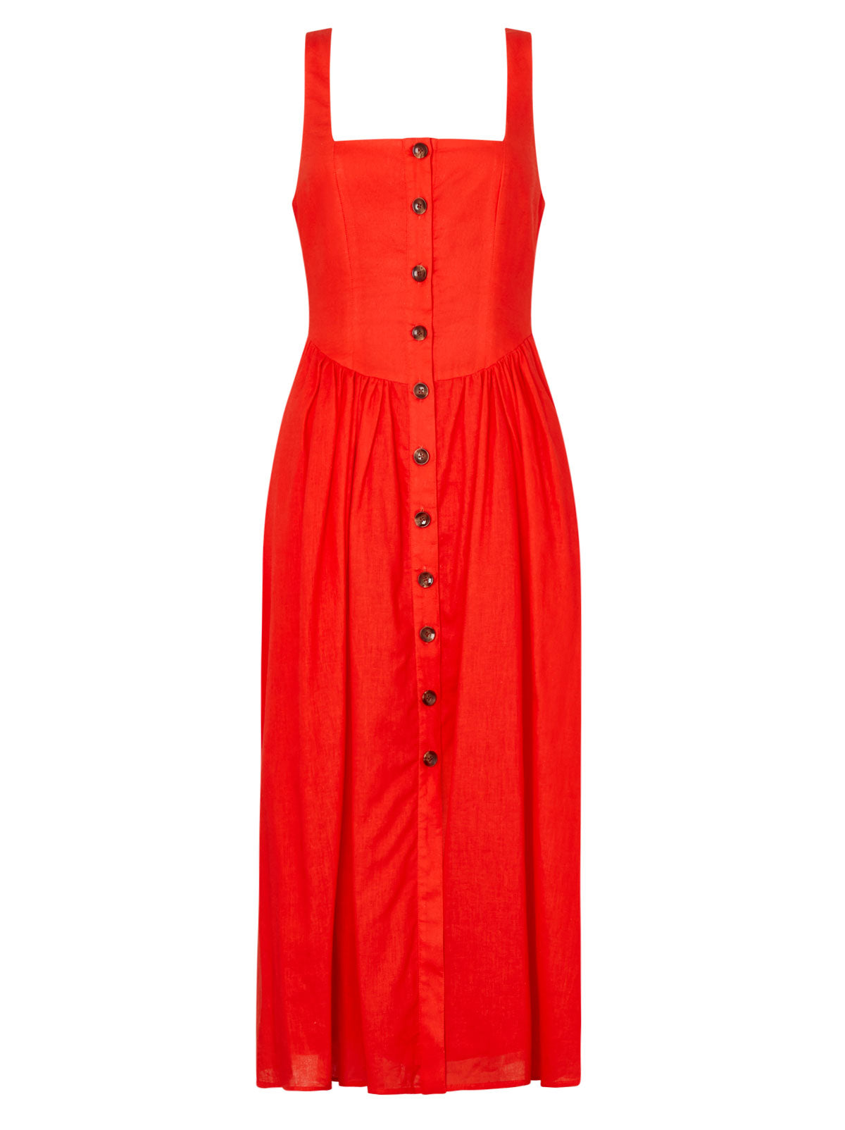 Olympia Red Midi Dress
