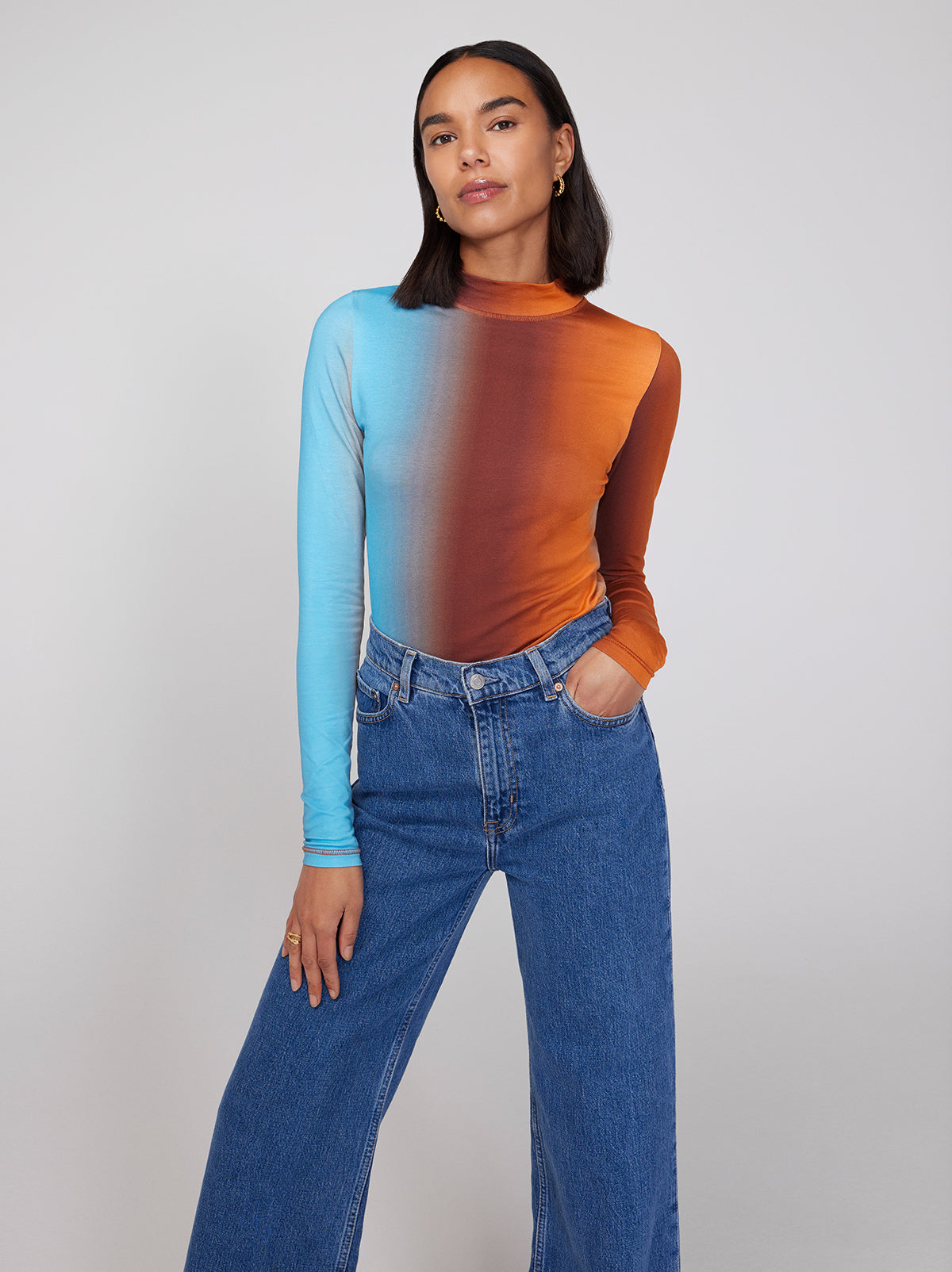 Paige Ombre Jersey Top By KITRI Studio