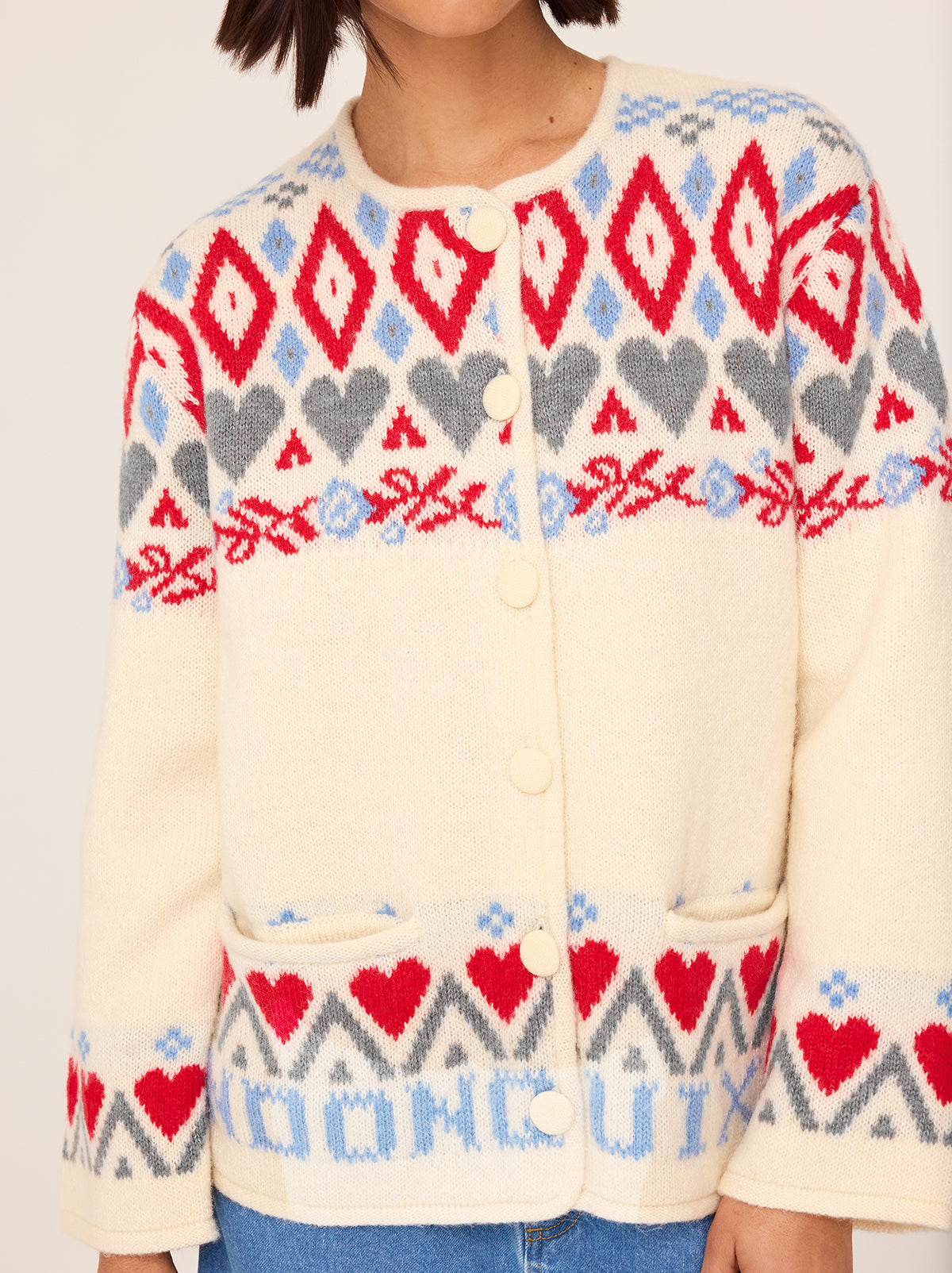 Pandora Fairisle Knit Cardigan By KITRI Studio