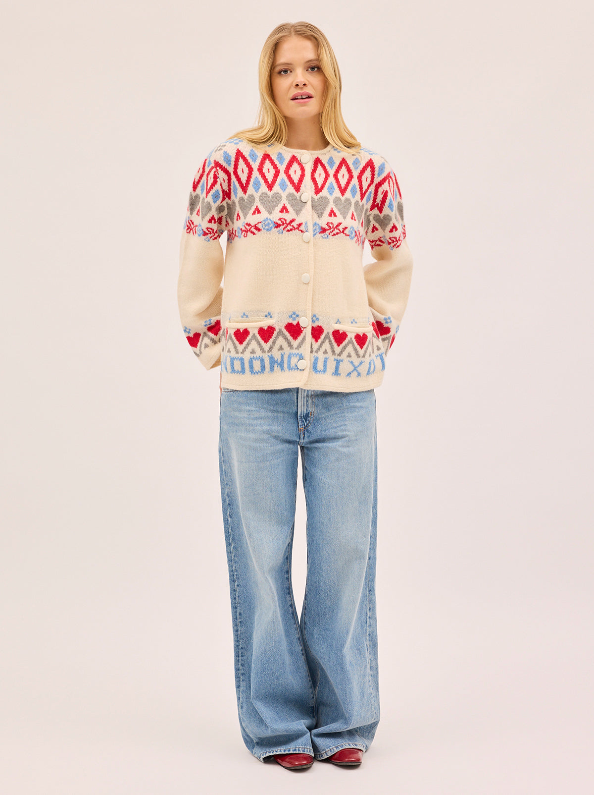 Pandora Fairisle Knit Cardigan By KITRI Studio