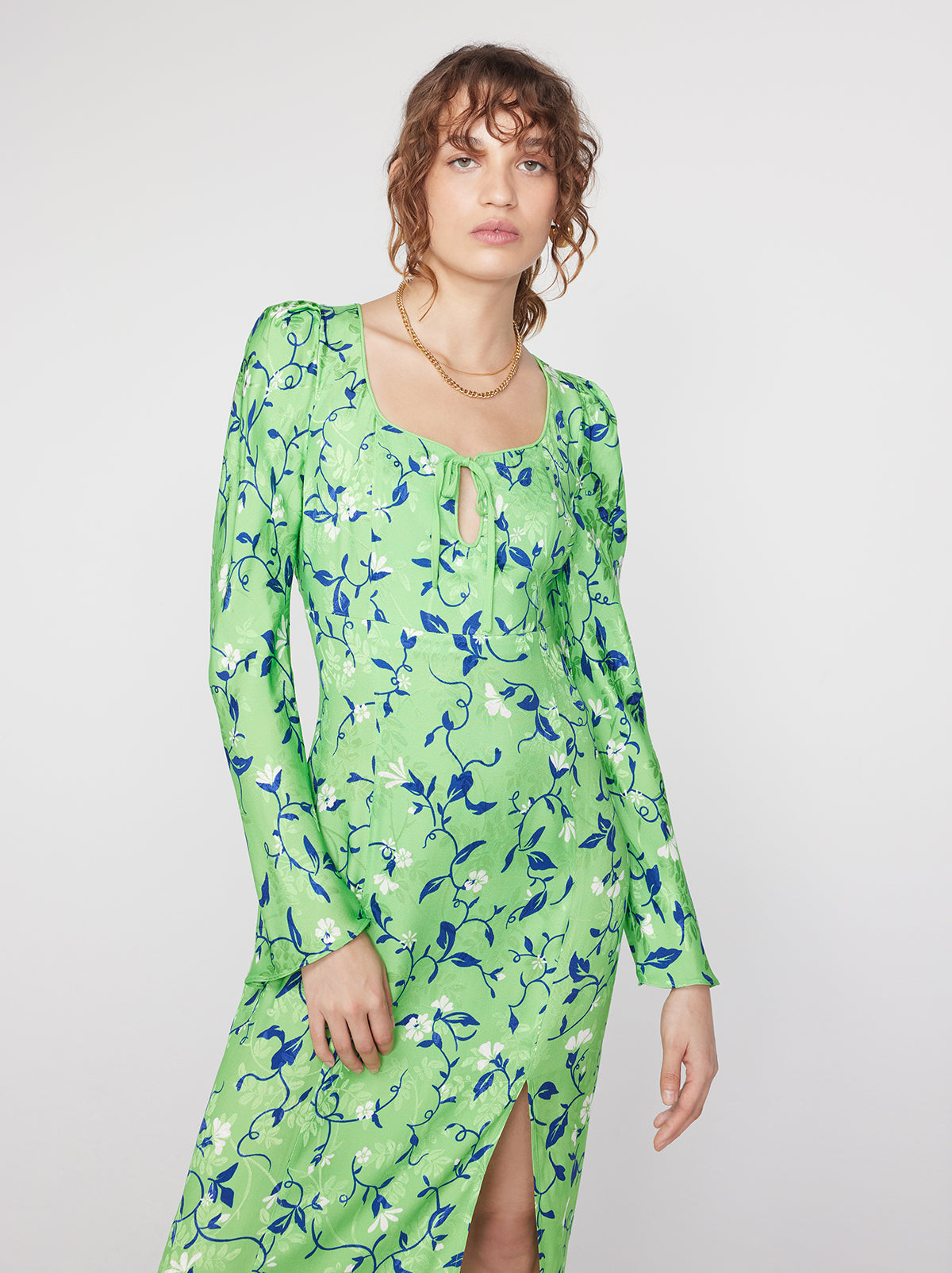 Rhonda Green Vine Print Dress