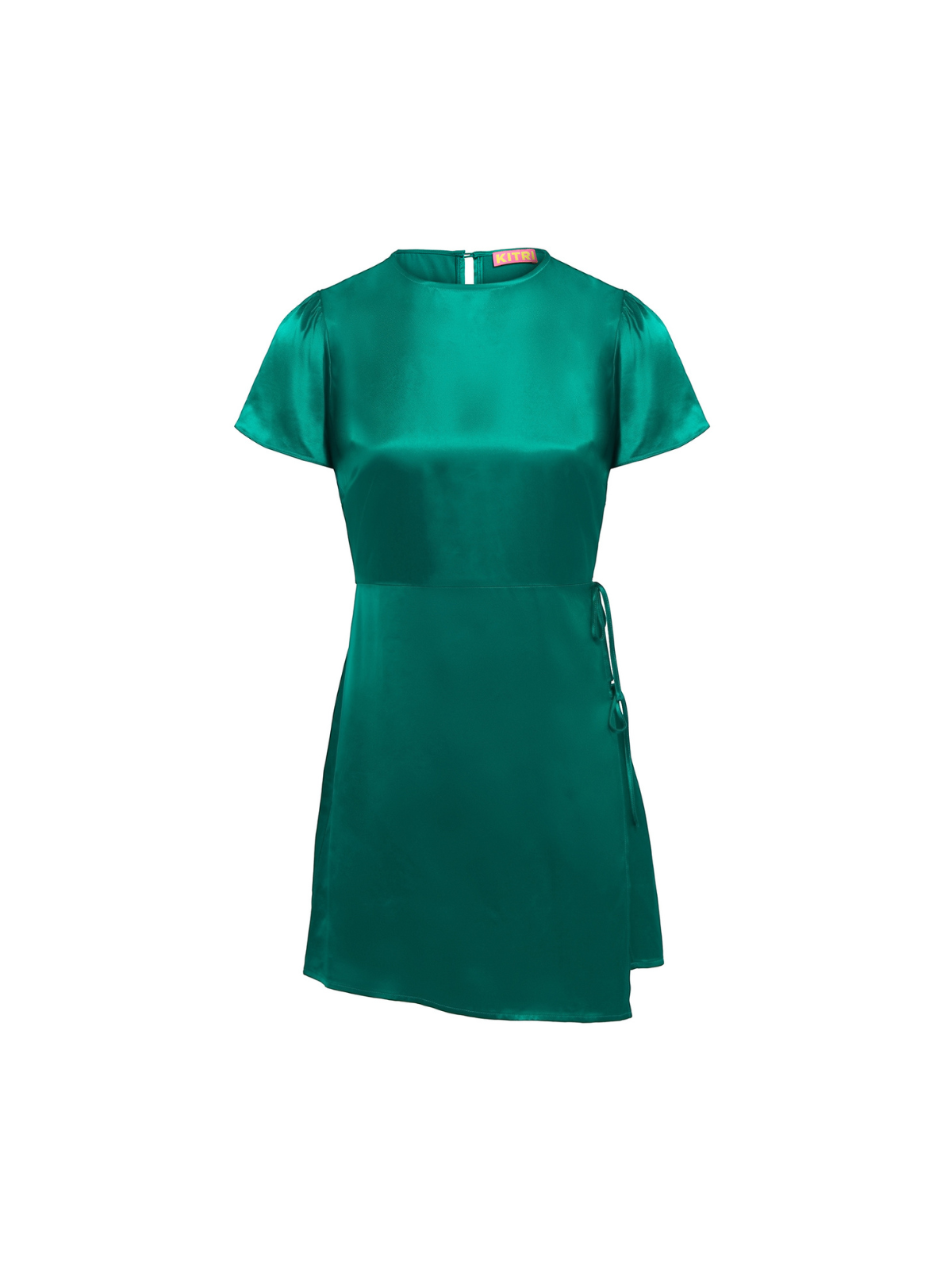 Riley Green Satin Mini Dress By KITRI Studio