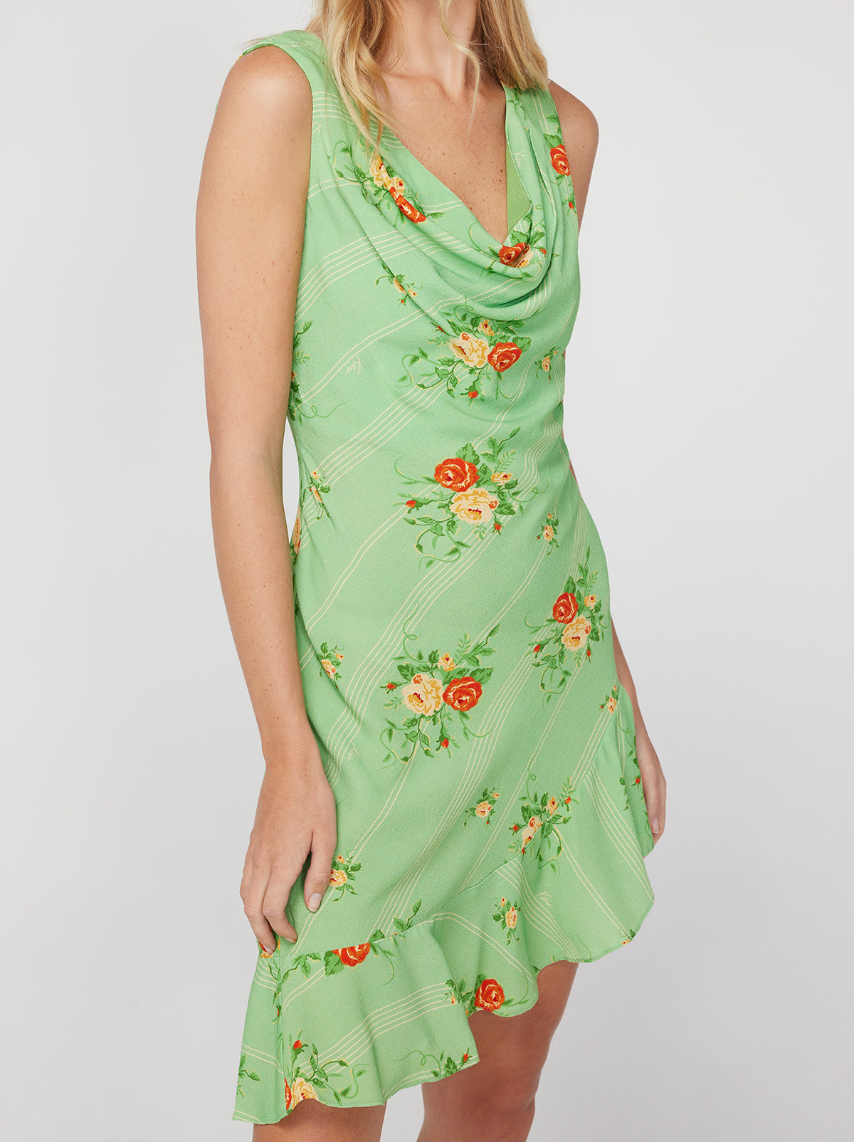 Roberta Green Wallpaper Rose Mini Dress By KITRI Studio