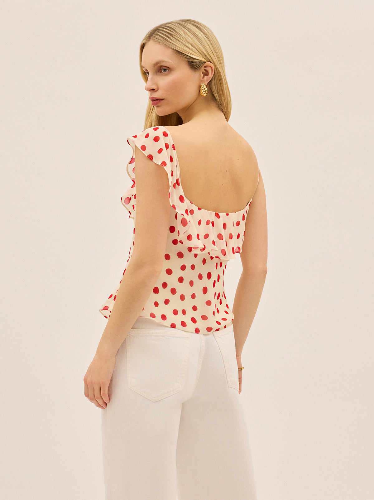 Rosaline Red Polka Dot Top By KITRI Studio