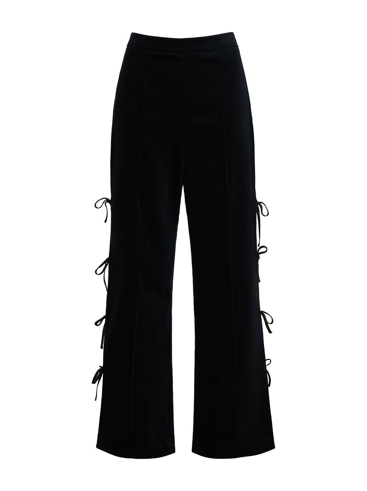 Rosamund Black Velvet Trousers | KITRI Studio