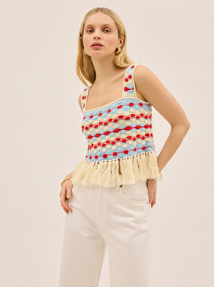 Roxana Multi Knit top By KITRI Studio