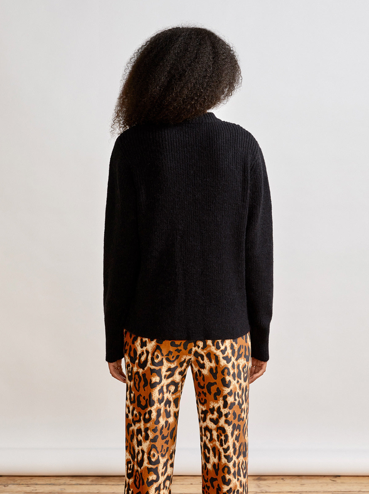 Simone Black Cutout Sweater By KITRI Studio
