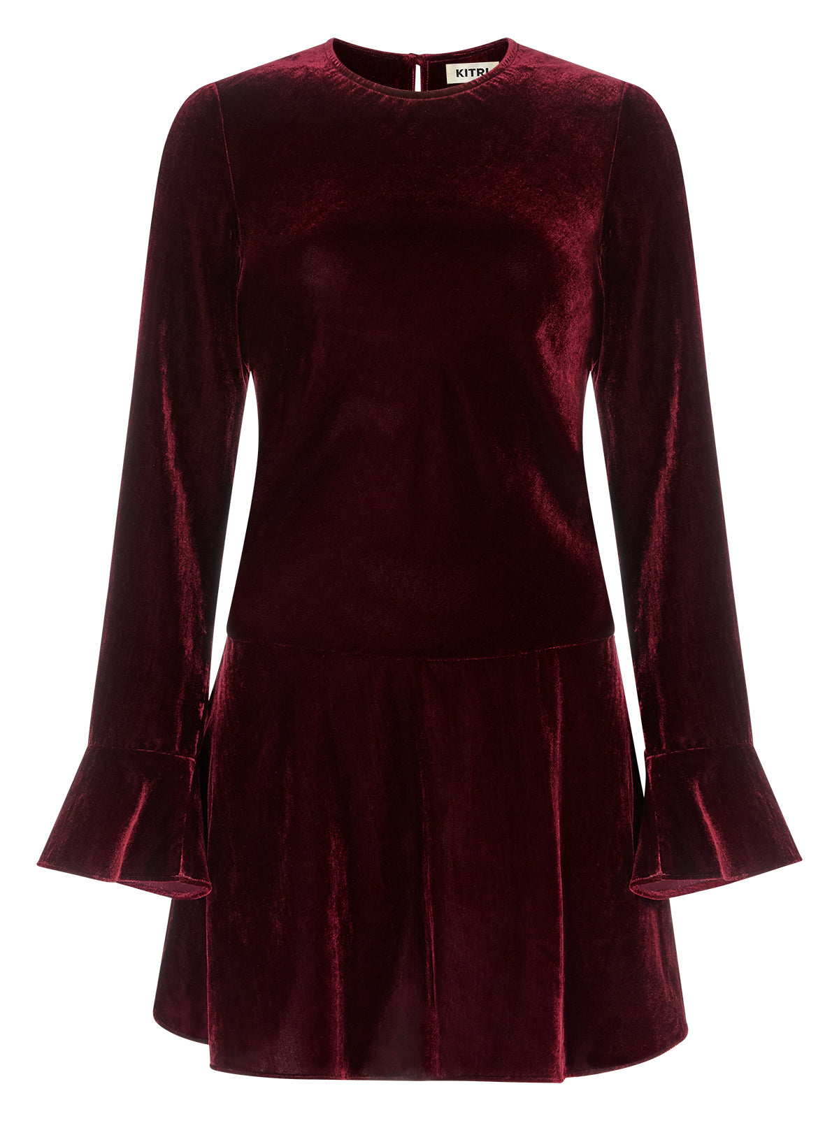 Stefania Burgundy Velvet Mini Dress | KITRI Studio Stefania Burgundy Velvet Mini Dress | KITRI Studio