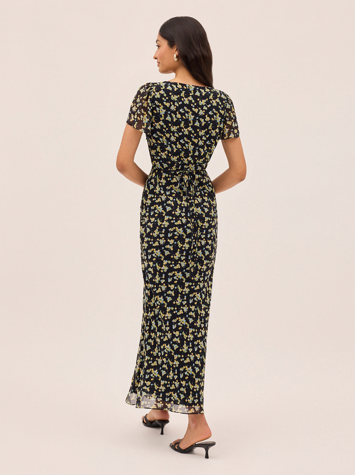 Talia Black Cherry Print Dress By KITRI Studio