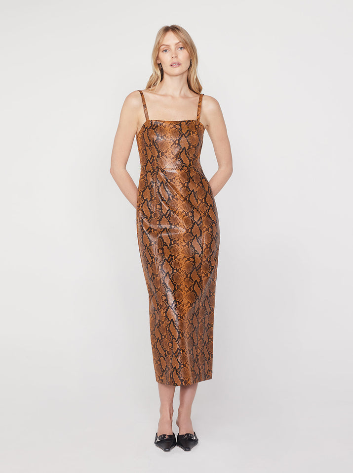 Midi snakeskin clearance dress