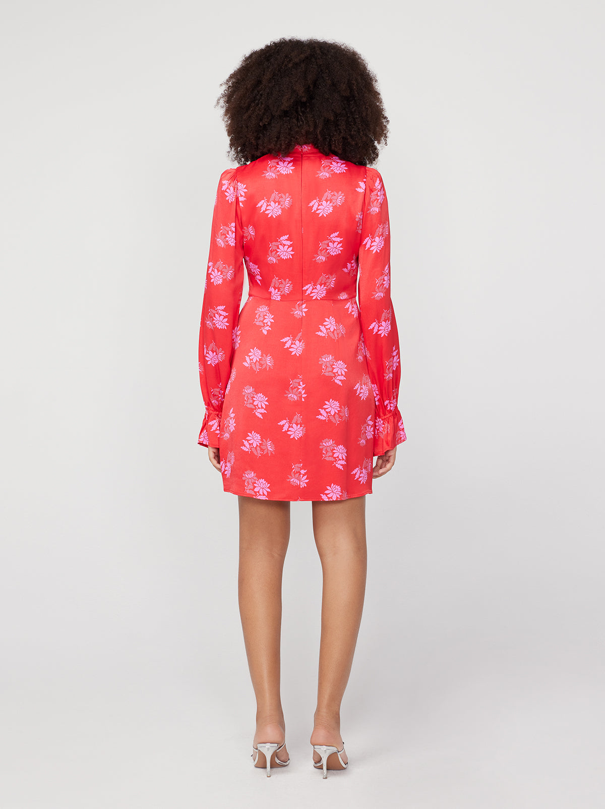 Valentina Red Floral Mini Dress By KITRI Studio