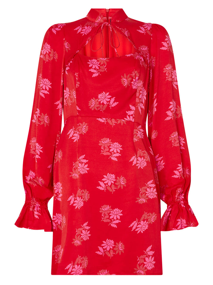Valentina Red Floral Mini Dress | KITRI Studio