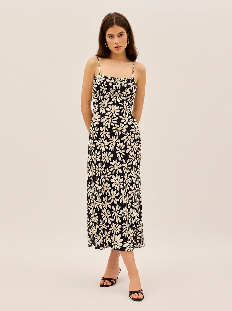 Velma Daisy Print Midi Dress By KITRI Studio