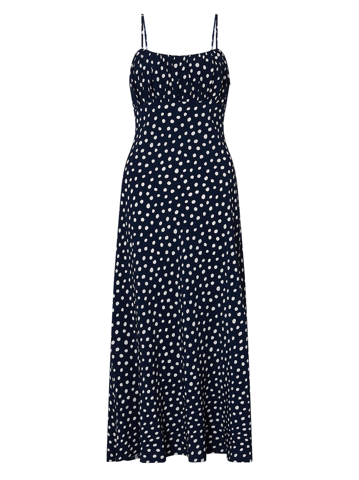 Velma Mixed Polka Dot Midi Dress KITRI Studio