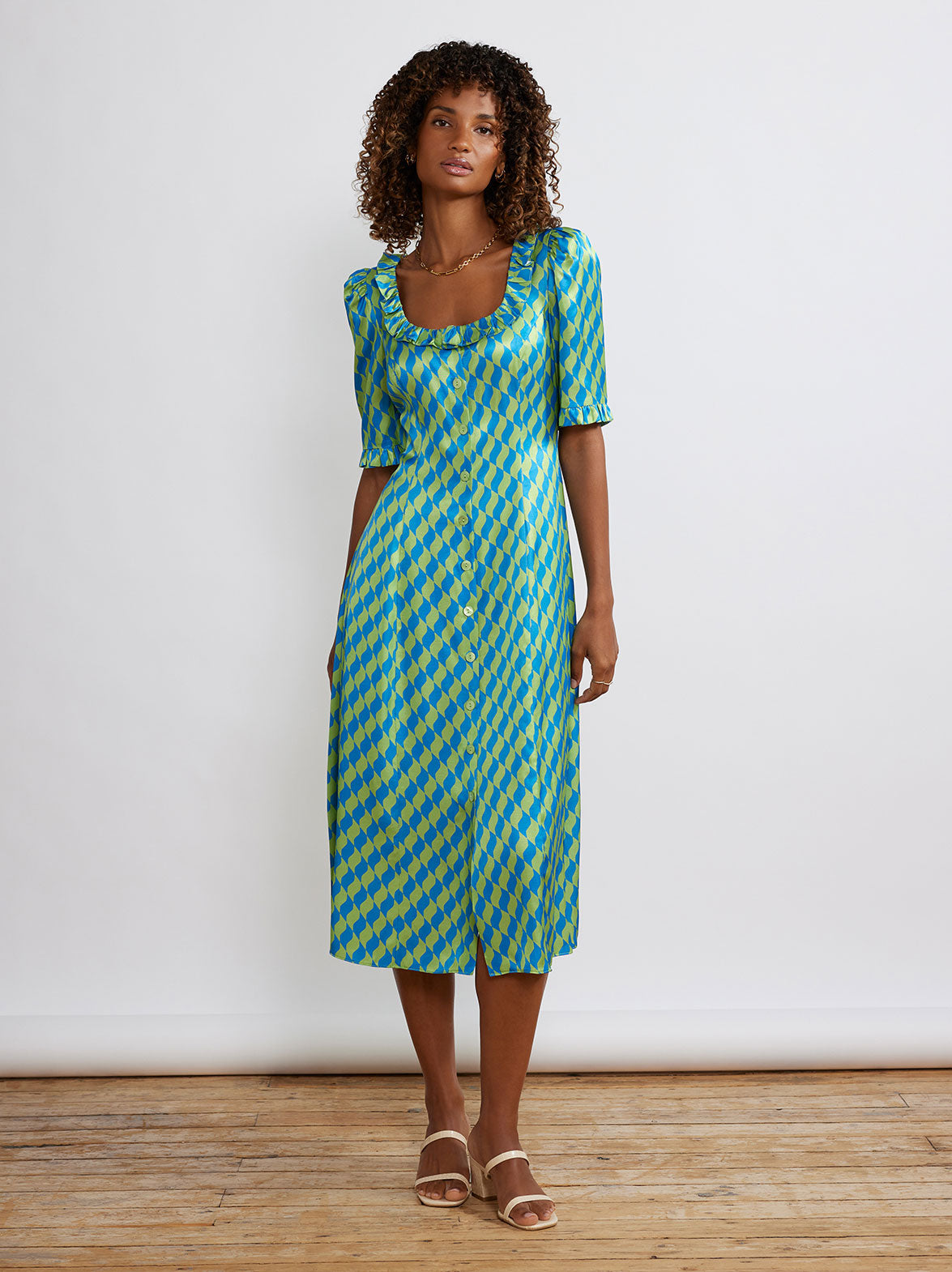 Striped 2025 tea dress