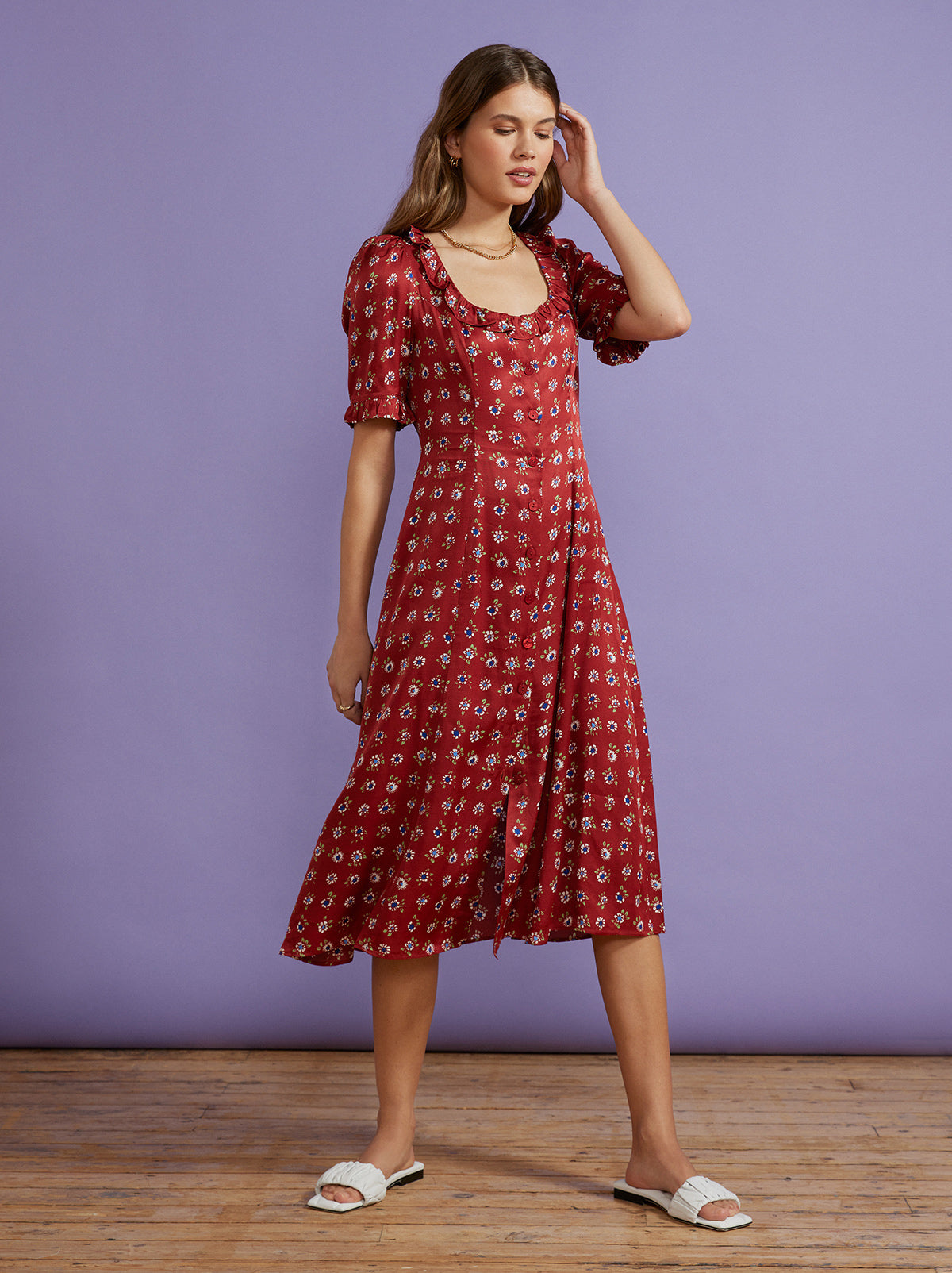 Violette Sienna Floral Tea Dress By KITRI Studio