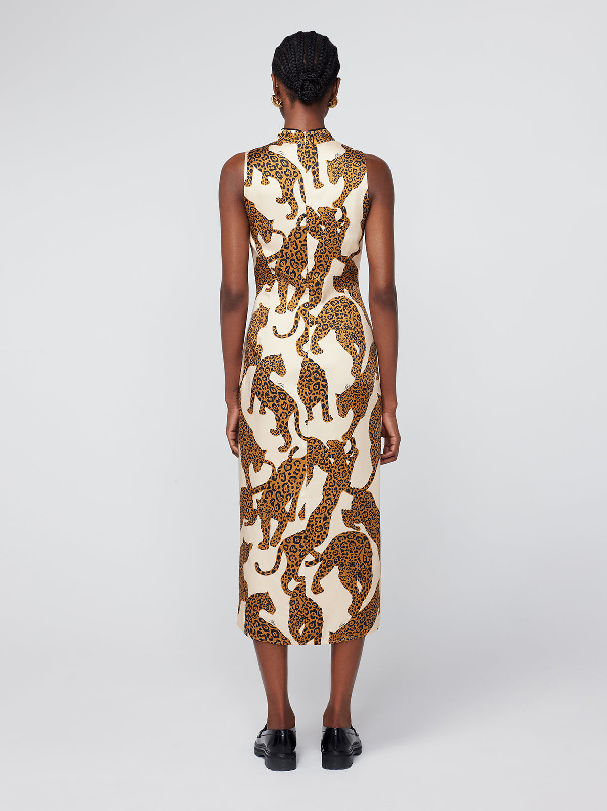 Virginia Leopards Print Midi Dress