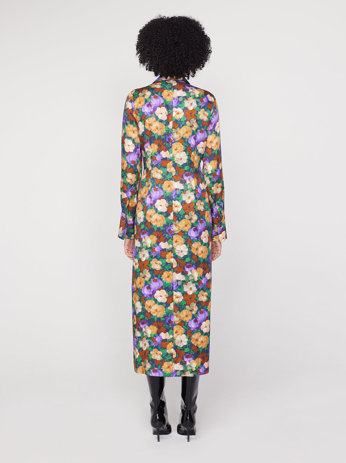 Wanda Iris Impressionist Floral Shirt Dress By KITRI Studio